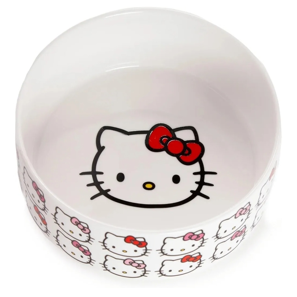 Hello Kitty Ceramic Pet Bowl with Non-Slip Base